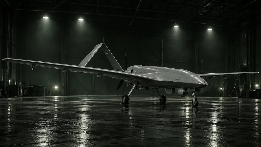 Bayraktar TB2 in the hangar